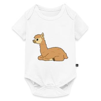 Alpaca - Baby Premium short-sleeve bodysuit - white - Front