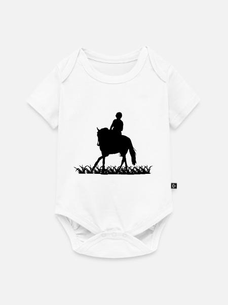 Pferd - Baby Premium Kurzarmbody - Weiß