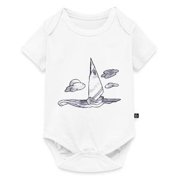 Segelboot - Baby Premium Kurzarmbody - Weiß - Vorne