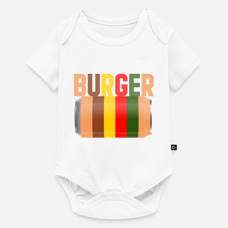 burger fast food - Body à manches courtes Premium Bébé - blanc