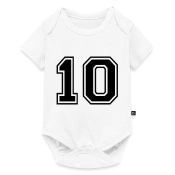Number 10 Team Football Baseball Basketball University - Baby Premium short-sleeve bodysuit - white - Front