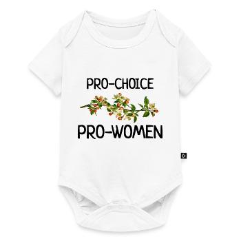 pro-choice pro-women feminist abortion rights - Baby Premium short-sleeve bodysuit - white - Front