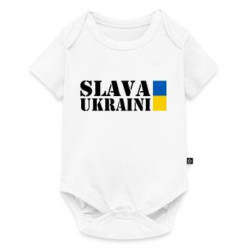 Slava ukraini - Baby Premium short-sleeve bodysuit - white - Front