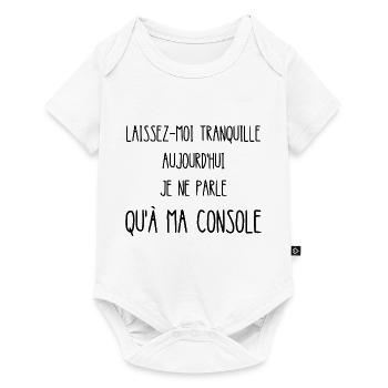 laissez-moi tranquille - Body à manches courtes Premium Bébé - blanc - Devant