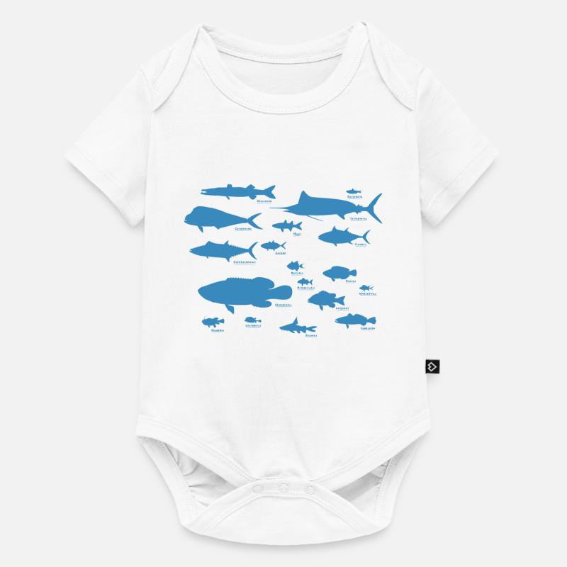 Poisson marin 01 - Body à manches courtes Premium Bébé - blanc