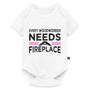 sabrina charpentier tshirts blagues présentent l’idée - Body à manches courtes Premium Bébé - blanc - Devant
