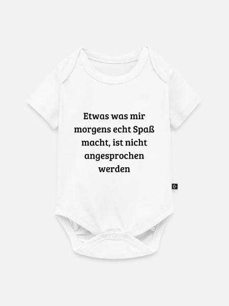 Morgenmuffel Design - Baby Premium Kurzarmbody - Weiß
