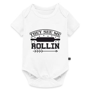 They see me Rollin - Baby Premium Kurzarmbody - Weiß - Vorne