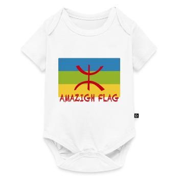Drapeau Amazigh - drapeau berbère - Body à manches courtes Premium Bébé - blanc - Devant