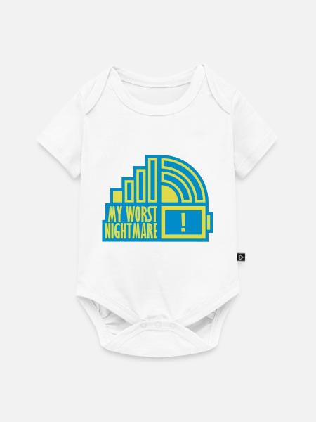 Nervig my worst nightmare - Baby Premium Kurzarmbody - Weiß