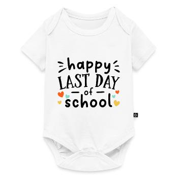 Dernier jour d’école - Body à manches courtes Premium Bébé - blanc - Devant