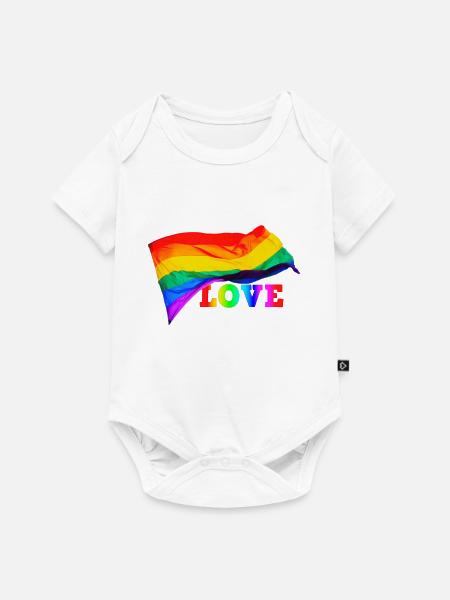 Gay Love - Baby Premium Kurzarmbody - Weiß