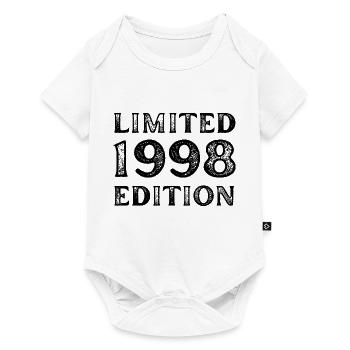1998 LIMITED EDITION ANNIVERSAIRE METAL FER GRIS - Body à manches courtes Premium Bébé - blanc - Devant