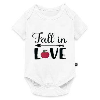 Fall in Love - Baby Premium Kurzarmbody - Weiß - Vorne