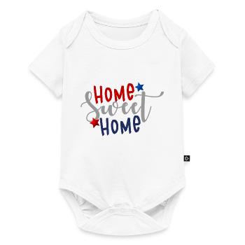 home sweet home 4th Of July America - Baby Premium short-sleeve bodysuit - white - Front