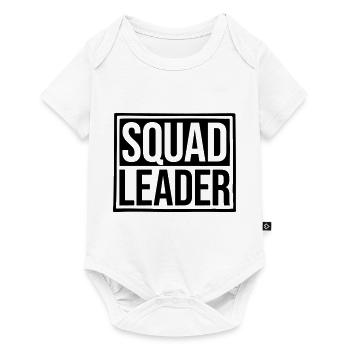 Squad Leader Schild Design - Baby Premium Kurzarmbody - Weiß - Vorne