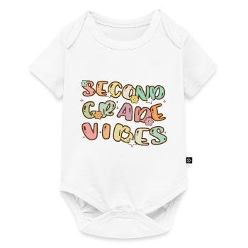 Second Grade Vibes - Back to School - Baby Premium short-sleeve bodysuit - white - Front
