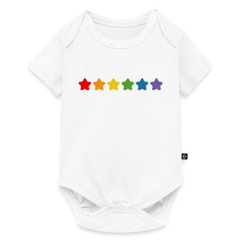 Starlette arc-en-ciel LGBT lgbtqi queer - Body à manches courtes Premium Bébé - blanc - Devant