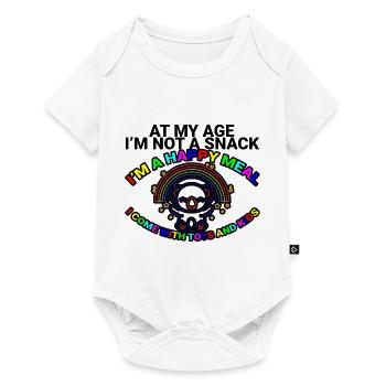 At My Age I'm Not A Snack, I'm A Happy Meal 2 - Baby Premium short-sleeve bodysuit - white - Front