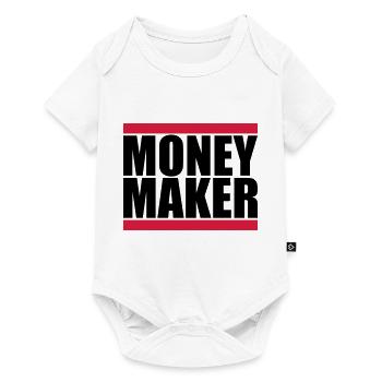 Bar Logo Money Maker - Body à manches courtes Premium Bébé - blanc - Devant