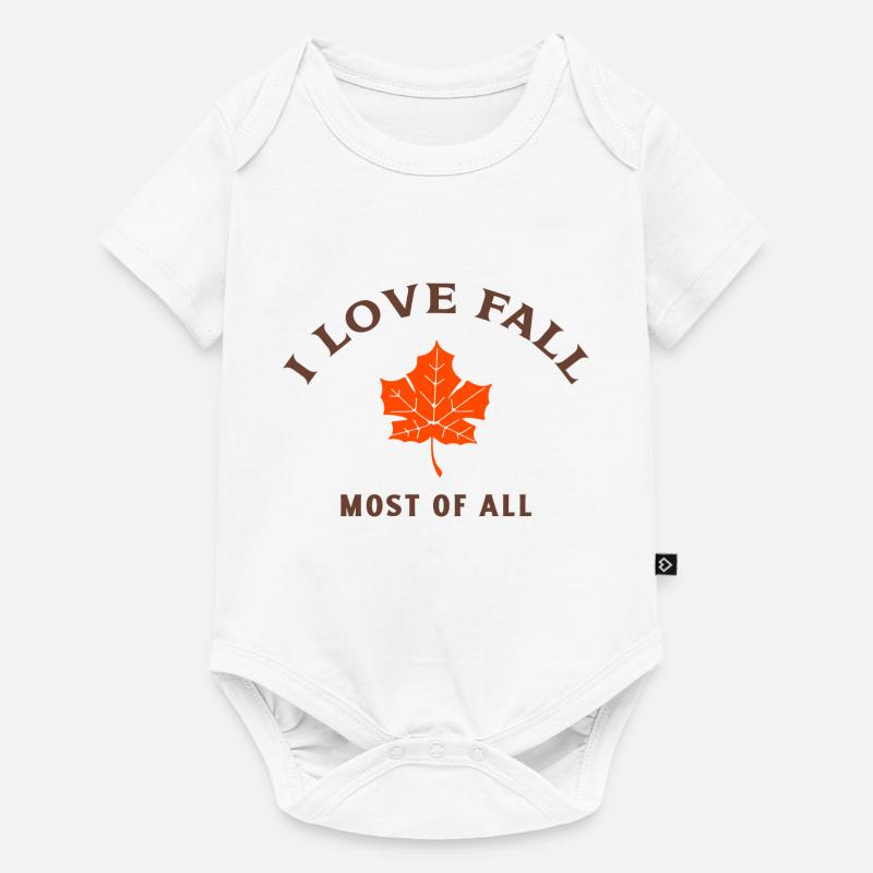 fall - Baby Premium Kurzarmbody - Weiß