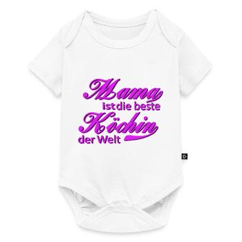 Mama ist die beste Köchin der Welt - Baby Premium Kurzarmbody - Weiß - Vorne