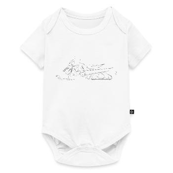 Schneemobil Motorschlitten Snowmobile snowmachine - Baby Premium short-sleeve bodysuit - white - Front