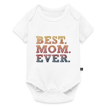 BEST MOM EVER - Baby Premium short-sleeve bodysuit - white - Front