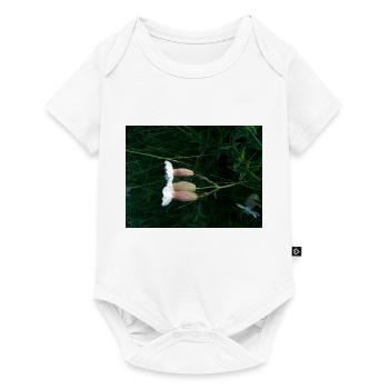 Flower lying down by the wind - Baby Premium short-sleeve bodysuit - white - Front