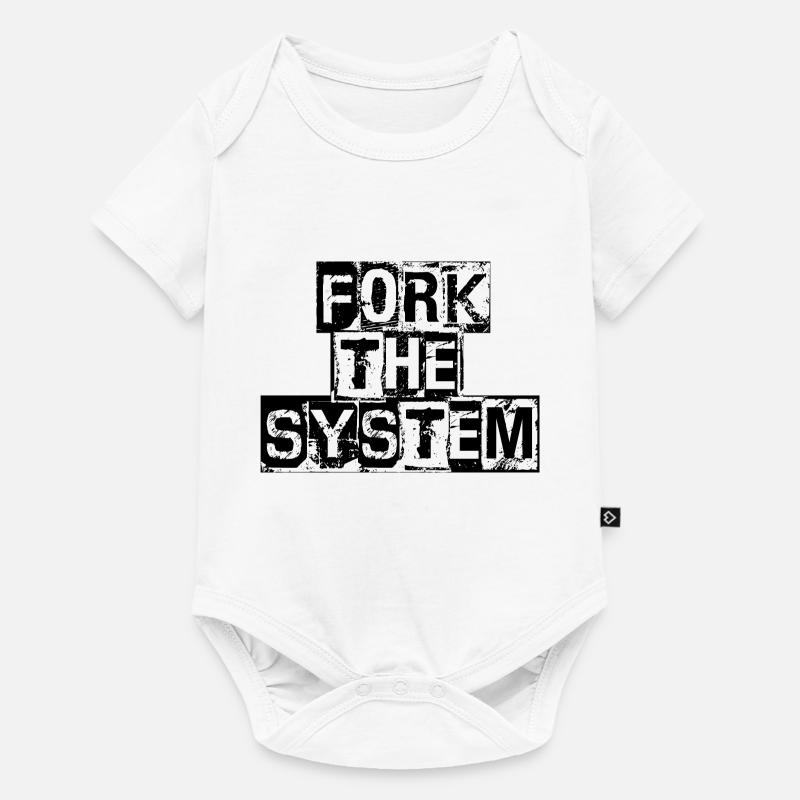 ForkTheSystem - Body à manches courtes Premium Bébé - blanc