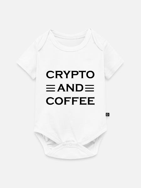 Bitcoin Trading Crypto Aktien - Baby Premium Kurzarmbody - Weiß