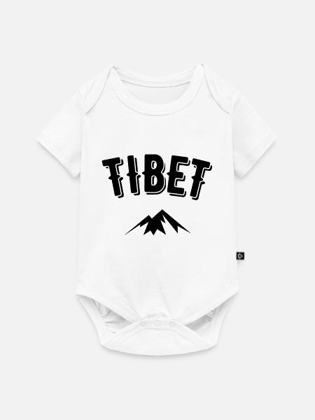 Tibet - Baby Premium Kurzarmbody - Weiß