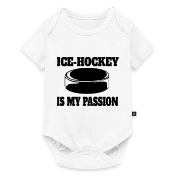 Wintersport Eishockey Eishockeyteam Geschenk - Baby Premium Kurzarmbody - Weiß - Vorne
