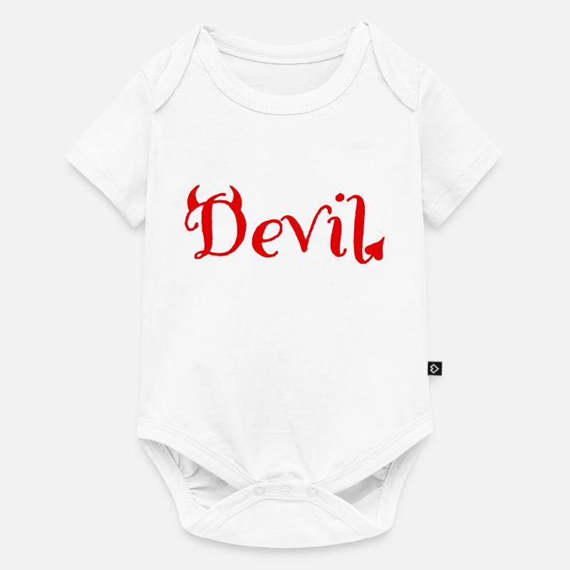 Diable - Body à manches courtes Premium Bébé - blanc