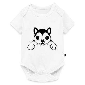 CHIEN CHAT ANIMAL DE COMPAGNIE - Body à manches courtes Premium Bébé - blanc - Devant
