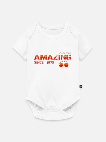 Amazing since 1975 - Baby Premium Kurzarmbody - Weiß