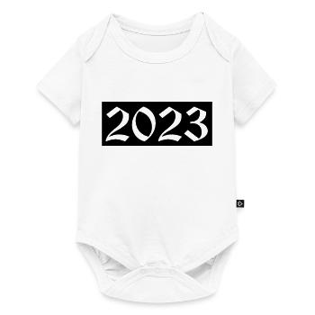 2023 - Body à manches courtes Premium Bébé - blanc - Devant