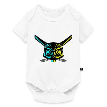 Rabbit - Baby Premium short-sleeve bodysuit - white - Front
