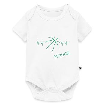 Basketball Player - Baby Premium Kurzarmbody - Weiß - Vorne