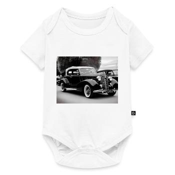 Véhicule vintage des années 50, noir et blanc, génératif - Body à manches courtes Premium Bébé - blanc - Devant