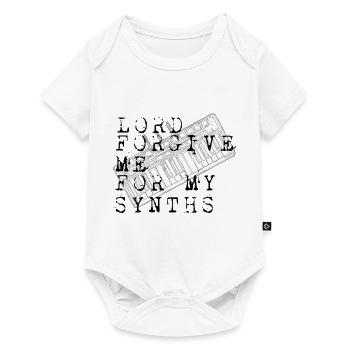 Herr, vergib mir meine Synths - Baby Premium Kurzarmbody - Weiß - Vorne