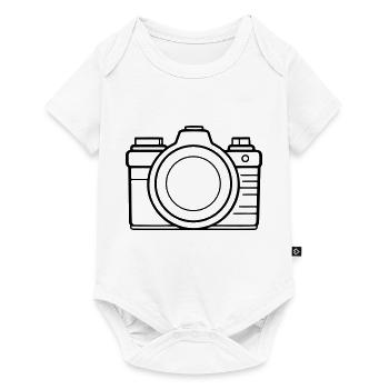 Appareil photo, Appareil photo vintage, Ancien appareil photo, Ancien - Body à manches courtes Premium Bébé - blanc - Devant