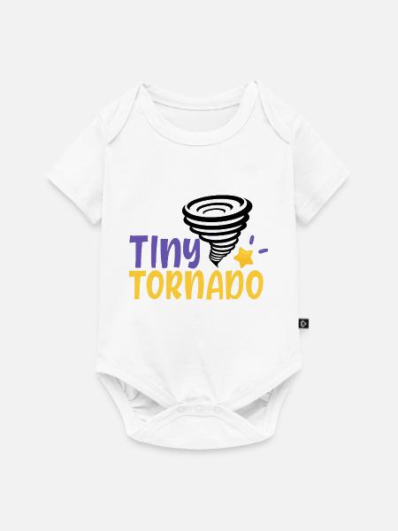 tiny tornado 01 - Baby Premium Kurzarmbody - Weiß