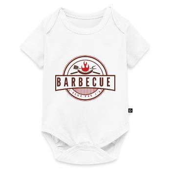 Je peux pas j'ai barbecue - Body à manches courtes Premium Bébé - blanc - Devant