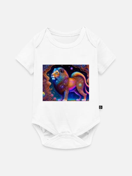 Löwe - Baby Premium Kurzarmbody - Weiß