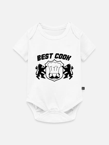 best cook - Baby Premium Kurzarmbody - Weiß