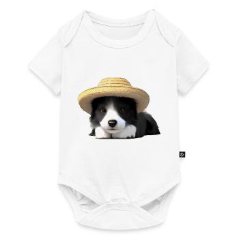 Propriétaires de chiens Border Collie Chiens Amoureux des chiens - Body à manches courtes Premium Bébé - blanc - Devant