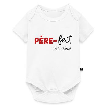 Père fect Depuis 1976 - Body à manches courtes Premium Bébé - blanc - Devant
