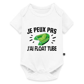 je peux pas j'ai float tube - Body à manches courtes Premium Bébé - blanc - Devant