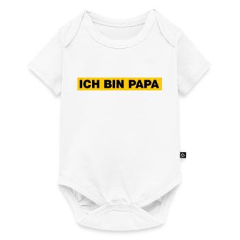 Ich bin Papa - Baby Premium Kurzarmbody - Weiß - Vorne